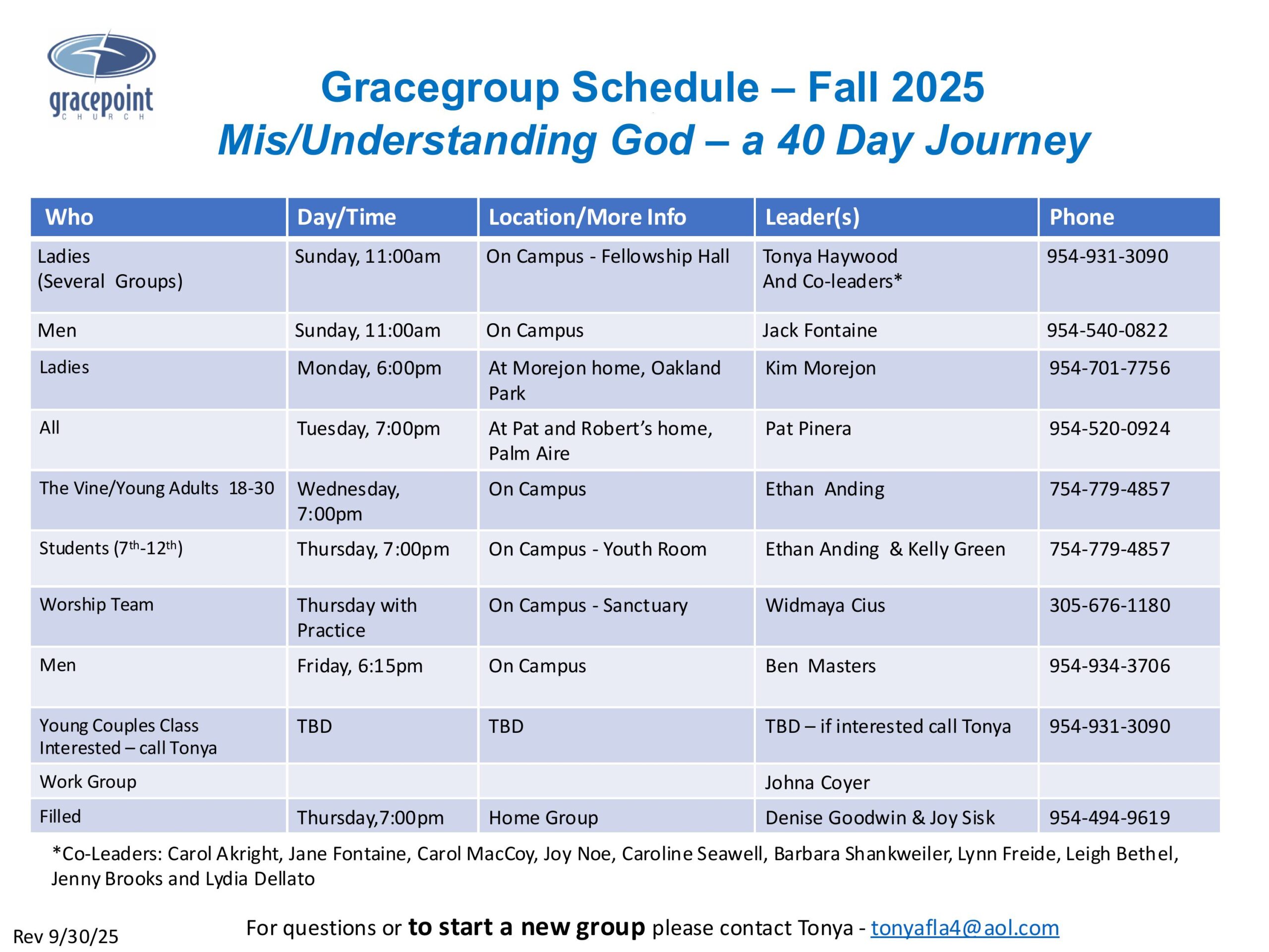 Grace Groups 40 Days Fall 2025
